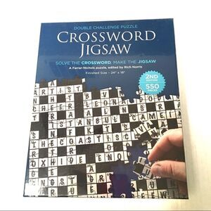 NIB World Market crossword jigsaw puzzle 550pieces‎